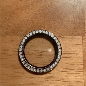 Origami Owl Large Spring Pink Opal Face